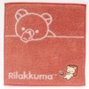 Rilakkuma Towel Handkerchief, Relax 1 (Red) Women's Towel, Hand Towel,