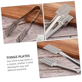 Alipis Ergonomic Handle Tea Bag Holder Steel Clamps Ice Cube Clamp for Easy Use