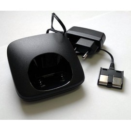 Gigaset Charger Cradle for Siemens Gigaset A600H 2 Pin Black Minimalist