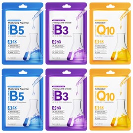 6PCS Face Mask Set: B5+B3+B10, Hydrate & Nourish Skin