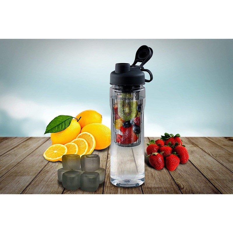 Fruit Infuser Tritan Water Bottle, Green, 28 oz