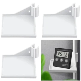 Granmagazz 16 mm Grow Tent Corner Shelf, 4-Pack, White, Plastic Frame, Polypropylene Inner, Indoor Grow Enclosure Accessory