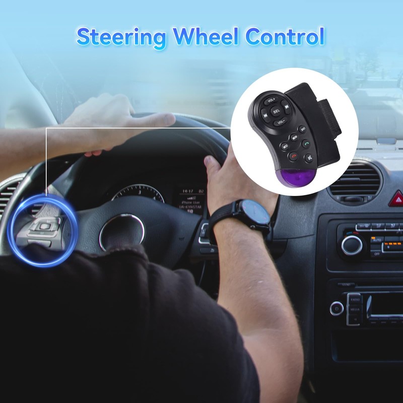 1 DIN Car Radio - Bluetooth Car Radio with Bluetooth