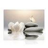 Dazzlewall Zen Canvas Wall Art White Lotus Flower Prints, Peaceful