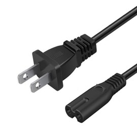 Replacement Power Cord for HP Officejet 250 200 3830 4500 4630 4650 4655 5255 5258 5740 6230 6700 6960 6962 6970 8035 8100 8625 8702 9010 9025 Printer Series 2 Prong AC Power Cord Cable