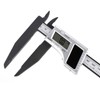 200mm Digital Caliper Solar Power Carbon Fiber Ruler with 75mm