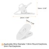 sourcing map 10pcs Headphone Wire Clips 0.94" Length Small Headset