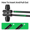 MIXC 4 Packs 1/2''to 1/4''Barbed Tee Quick Connector,Drip Irrigation Fittings