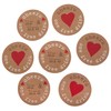 Neviti Just My Type Drinks Tokens, Craft Paper, 4.5 x