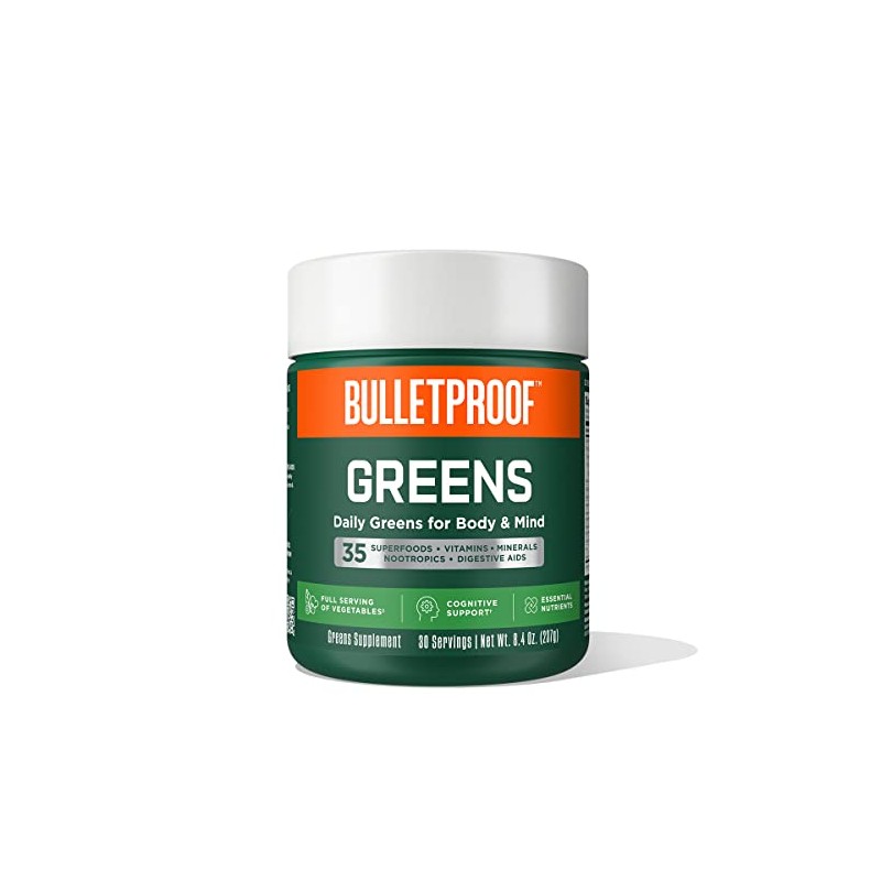 Bulletproof Verdes, 8.8 onzas, polvo de verduras diarias con superalimentos