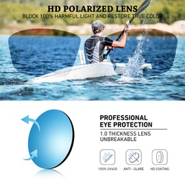 Gafas de sol polarizadas deportivas para hombres y mujeres, gafas rectangulares de pesca, protección UV400, Marco negro/lente ahumado+marco verde negro/lente espejo verde brillante, M