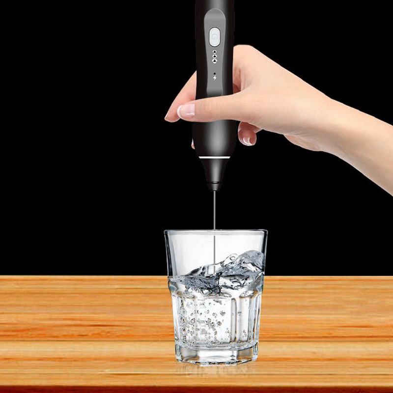 Electric Handheld Mixer USB Rechargeable 3 Level Speed Adjustable Low