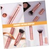 OHPHCALL 2pcs Blush Foundation Makeup Brush Set Retractable Compact Travel