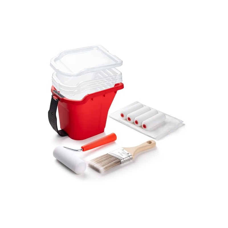 Mister Rui Hand Held Paint Bucket Kit 12 Pcs with