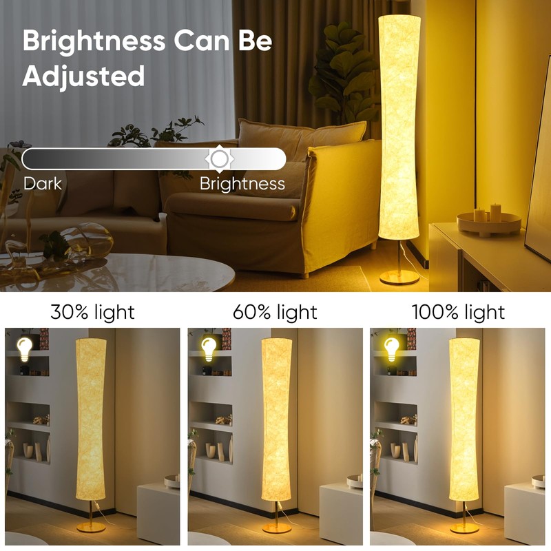 58 inch Simple Design Morden Soft Light Floor Lamp 3