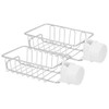 2Pcs Faucet Storage Rack Stainless Steel Sink Caddy Organizer Soap
