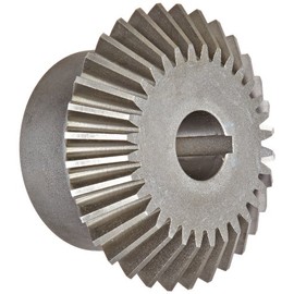 Boston Gear HLK105YA Miter Gear, 1:1 Ratio, 20 Degree Pressure Angle, 1.000" Bore, 8 Pitch, 24 Teeth, Steel