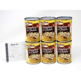 Comfort Creek Foods Dumplings and Chicken 6-15 Ounce Cans Heat with JFS Recipe Card Heat & Serve