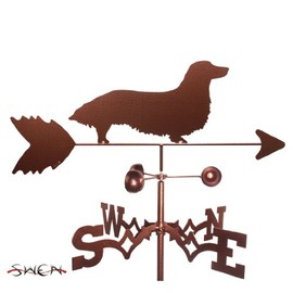 SWEN Products Long Hair Dachshund Dog Weathervane