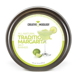 The Spice Lab White Traditional Margarita Salt Cocktail Glass Rimmer - Gluten Free Non-GMO No MSG All Natural Brand - Finishing Margarita Salt for Specialty Cocktails