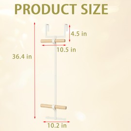 Medonala Backpack Over The Door Hanger for Closet or Bedroom，Modern Minimalist Door Hook Rack for Home & Office