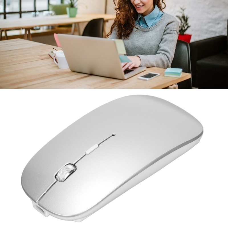 Wireless Mouse 2.4GHz Connection Mute Click High Sensitivity Optical Tracking