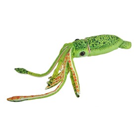 Wild Republic 23546 WR Print Squid Green Stuffed Animal, Plush Toy, Gifts for Kids