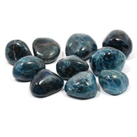 Blue Apatite Extra Grade Tumble Stone (20-25mm) - Single Stone