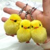Kerdejar Key Fob 5 Pieces Fur Yellow Duck Plush Plush