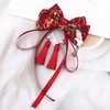 Hanfu Hair Accessories - Chinese Style Red Bows with Tassels