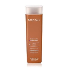 TEC ITALY Essential Oil Acondicionador 300 ml – Tratamiento con Aceites Naturales para Humectación Profunda, Suavidad y Brillo – Controla Frizz, Desenreda y Sella Puntas – Acondicionador Profesional para Cabello Seco o Dañado