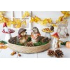 HEITMANN DECO - Ceramic Hedgehog Figurine with Maple Leaf Garland,
