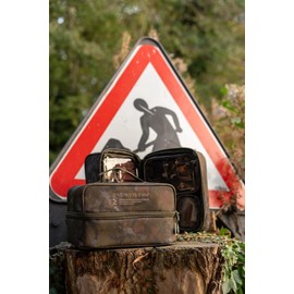 OMC HEIST Slam Dunk – Modular EVA Tackle Pouch System with 4 Removable Zip-Top Pouches – Splash Camo Compact Storage Bag – Fits Inside HEIST Compact Rucksack – 28x19x18cm