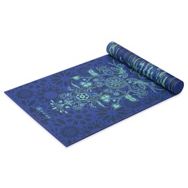 Gaiam Yoga Mat Premium Print Reversible Extra Thick Non Slip Exercise & Fitness Mat for All Types of Yoga, Pilates & Floor Workouts, Divine Impressionist, 68"L x 24"W x 6mm Thick