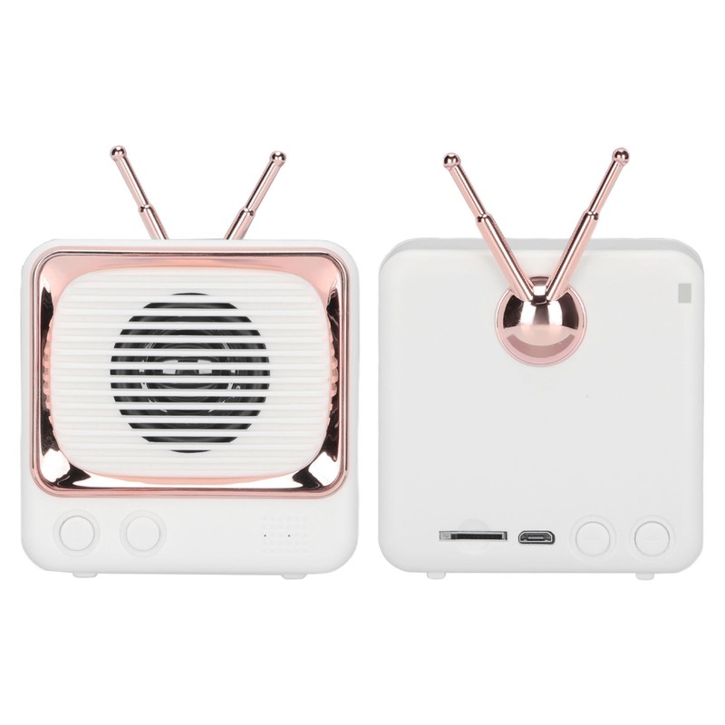TV Shaped BT Speaker Wireless Lightweight Portable Mini Classic Style