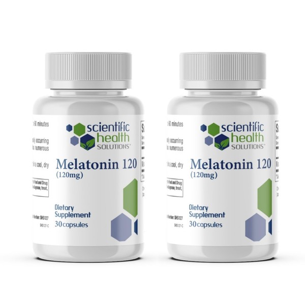 Scientific Health Solutions Melatonin 120mg | Single-Dose Melatonin in Easy-to-Swallow