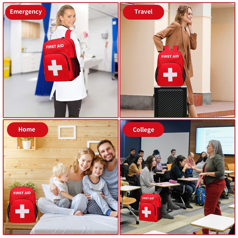 First Aid Backpack Emergency Medical Empty Waterproof Survival First Responder