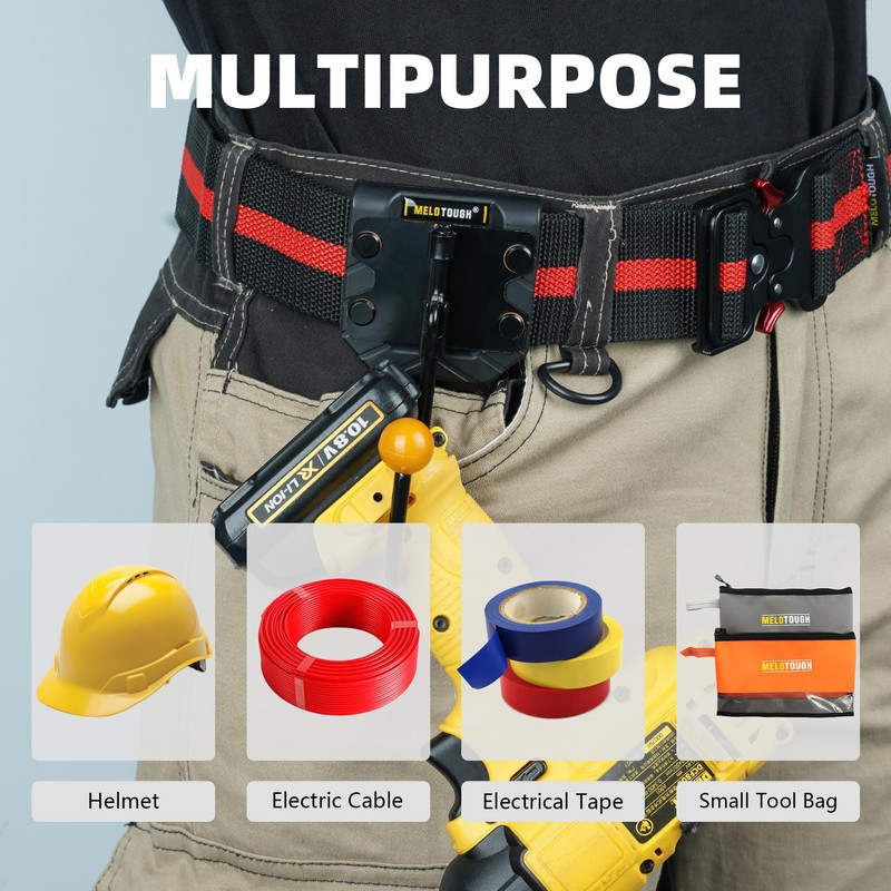 MELOTOUGH Tool Belt Hook,Tool Holster,Drill Belt Holder,Cordless Drill Holster Single
