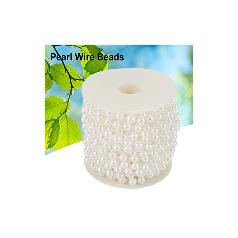 Pearl Bead String, 10m/roll Grinding Pearl Wire Beads Garland String
