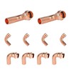10 PCS Foskan Copper Press Fitting, 1/2"FTG x 1/2" Press