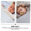 SUPVOX 4Pcs Comfortable Lovely Receiving Blanket for Newborns Soft Flannel