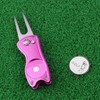CRESTGOLF Switchblade Golf Divot Tool Golf Green Repair Pitch Fork(pink)