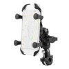 Motorcycle Bike Cell Phone Support 360 Degree Swivel Aluminium Alloy