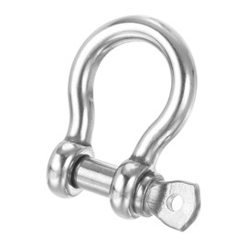 PATIKIL Screw Pin Shackle 1/4" with 5/16" Pin 1102lbs, 304 Stainless Steel D Ring Shackle for Towing Rigging, Silver