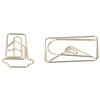 100Pcs Funny Planner Clips Anti Rust Electroplating Process Envelope Coffee