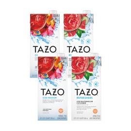 TAZO Tea Concentrate, (Iced Passion Herbal Tea, Watermelon Cucumber Refersher) (2ea) (Variety Pack)