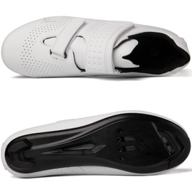 ULTIANT Mens Womens Cycling Shoes Compatible with Peloton & Look Delta/SPD Cleats Peloton Bicycle Shoes Road Bike Riding Shoes(2_White,37)