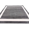 Unique Loom Del Mar Collection Contemporary Transitional Black Square Rug