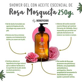 OLEUM VITAE Kit Cuidado de la Piel Rosas. Con Aceite Esencial de Rosa Mosqueta. Hidratación Profunda. Incluye: Shower Gel, Body Lotion, Hair & Body Oi
