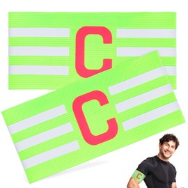 BESPORTBLE Pack of 2 Football Sleeves Sports Equipment Sports Equipment Football Accessories Contrasting Captain's Armband Football Bracelets Professional Training Aid Armband